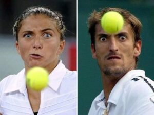 Telekinetic tennis 😂 (Shared by Don't worry be happy)