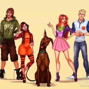 Scooby-Doo Past vs present!